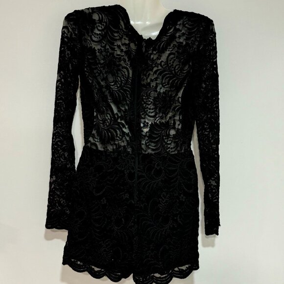 Bebe | Lace | Mesh | Romper - Picture 3 of 3